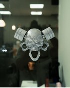 Resim Death Shift Kapı Tokmağı V8 Pistonlu Metal Kafatası Tasarımı-180 