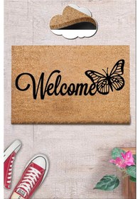 Resim Co Co Gutterfly Ko ko Kıl Kapı Önü Paspası 