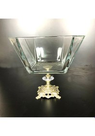Resim Elta Collection Metal Ayaklı Gümüş Detaylı Büyük Boy Salata Kasesi gümüş 