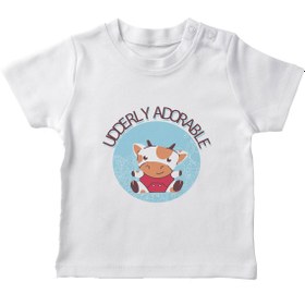 Resim Angemiel Baby Aşırı Sevimli Erkek Bebek Tişört Beyaz B1200MDBBKETSRT 