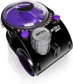 Resim yenibagshop Bora ET11133 Su Filtreli Süpürge, 850W, HEPA 13 Filtre, Siyah-Mor 