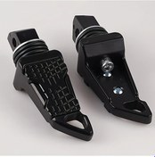 Resim Hightower Siyah 2'li Motosiklet Arka Ayaklık Seti Altın Cnc Alüminyum Evrensel Pedal 