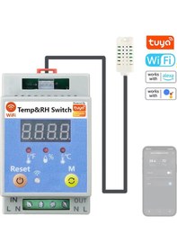 Resim Skycity 20a Toprak Sıcaklık Nem Kontrol Cihazı, Tuya Uygulaması İle Uzaktan Takip, Alexa Ve Google Asistan Entegresi, 1m Kablolu Su Geçirmez Değil 