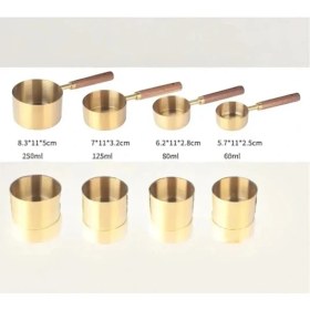 Resim Epilons 4'lü Ahşap Saplı Ölçü Kaşığı 