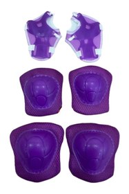 Resim Mega Mor Dizlik Dirseklik Ellik Takımı, 5-12 Yaş - Bisiklet, Scooter, Koruyucu Dizlik Dirseklik Set 