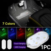 Resim 7 Renk Modlu Dokunmatik Sensörlü Mini LED Lamba 