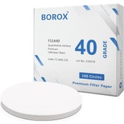 Resim Borox Külsüz Filtre Kağıdı 125 Mm Kantitatif Orta Hız Grade 40 
