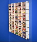 Resim wudie Oyuncak Araba Rafı 50'li Eskitme Beyaz (hotwheels ,matcbox Arabaları Için Uygundur) 