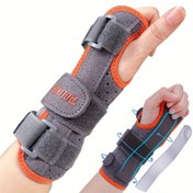 Resim Carpal Tunnel Bileklik Destek, Ayarlanabilir Askılar ve Metal Destekli Sabitleyici ile - Erkekler ve Kadınlar için Evrensel, Sağ ve Sol El için 
