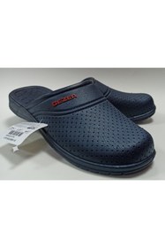 Resim Gezer Lacivert Marka Kaydırmaz Plastik Önü Kapalı Banyo,lavabo,balkon,teras,bahçe Terliği 