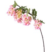 Resim Euroflora HDYEN02838 Yapay Çiçek Pembe-Beyaz Salkım Visterya 90 cm 