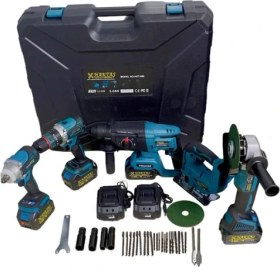 Resim Hsgl Hkt 929 5’li Akülü Set – Dekopaj, Hilti, Matkap, Somun Sökme ve Spiral – 21V Şarjlı El Aletleri Takımı ( Taşıma Çantalı) 