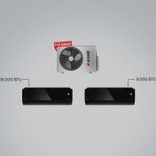 Resim Arçelik A++ 18000 BTU + 9000 BTU İç Üniteler (1 adet Dış Ünite = 2 adet İç Ünite) 1+2 Multi Inverter Klima 