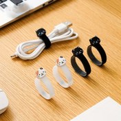 Resim 1/4'lük Sevimli Kedi Şeklinde Kablo Bağları Seti - Dayanıklı Naylon, Kablolara, Atıştırmalık Poşetlere ve Daha Fazlasına Organize Etmek İçin Mükemmel, Kablo Yönetimi | Eğlenceli Tasarım | Dayanıklı Naylon Askılar, Kablo Organizatörleri ve Depolama 