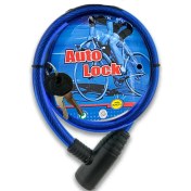 Resim Autolock Çelik Halatlı Bisiklet-Scooter-Bebek Arabası Kilidi - (Yedek Anahtarlı) 