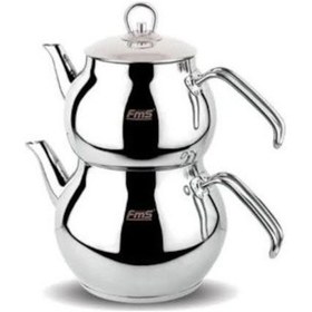 Resim Fms Aşiret Boy Sade Çaydanlık - Metal 