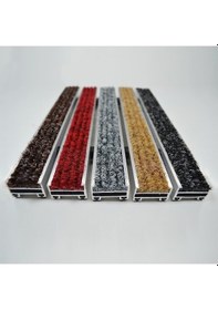 Resim Arfen Halı Üst Yüzeyli Alüminyum Ince Seri Kırmızı Paspas 40X70 