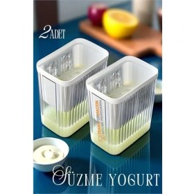 Resim Store Mania Ieg™ Hsnet Yoğurt Süzme Aparatı Evde Süzme Aparatı Peynir Yapmak Artık Kolay 