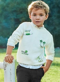 Resim Mayoral erkek çocuk pullover kazak 3447 - EKRU / 8 yaş 