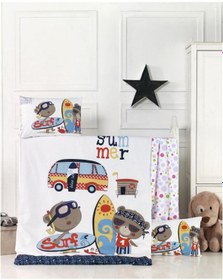 Resim Komfort Home Bebek Uyku Seti %100 Pamuk / Surf 