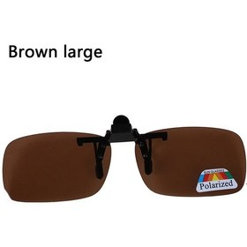 Resim Terokk Unisex Klip-polarize Sürüş Gözlükleri Uv400 Gündüz/gece Kullanım Flip-up Lensmor51gri Gri 