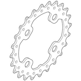 Resim Shimano Slx Fc-m675 / Fc-m615- 64 MM Bcd 28t Yaprak Dişlisi Siyah 