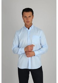 Resim Lorenzo Mazzoli Oxf R 551 A.mavi Erkek Gömlek A.mavi 