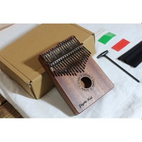 Resim Kalimba İsme Özel Maun Ağacı Kalimba 