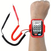 Resim 1 Adet CZDANG Dijital Multimetre Test Cihazı Bileklik - Mini DCV/ACV Direnç ve Süreklilik Test Cihazı, LCD Ekranlı, USB Şarj Edilebilir, Kompakt Taşınabilir Tasarım, Elektrikçiler için, DIY, Sahada Kullanım, Modern Araç, Dayanıklı Elektronik Alet 