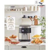 Resim Karaca Xxl 9 Litre Geniş Hacimli 8 Kişilik Premium Airfryer | Zamanlayıcı | Kolay Temizleme | Inox Gövde | Onerous Hassas Tartı Hediye 