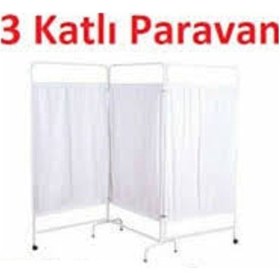 Resim Muayene Masası + 3 Katlı Paravan İle Birlikte 