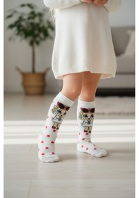 Resim Lol Bebek Kız Çocuk Dizaltı Çorap Beyaz 