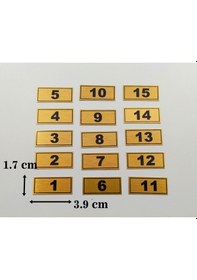 Resim Posta Kutusu Numarası 3,9 Cm X 1,7 Cm 1-15 Adet Yapışkanlı Num... 