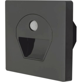 Resim Sensörlü 1W Siyah Aydınlatma, 6400K Beyaz Işık, Koridor ve Alan Işıklandırması 