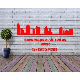 Resim EYBA STİCKER EMLAK ŞEHİR İSME ÖZEL İŞYERİ STİCKER reklam tanıtım anahtar EV araba 