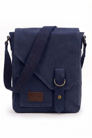Resim Old Cotton Mumlu Kanvas Erkek Postacı Çantası Günlük Tablet Omuz Çantası 22x28 cm 