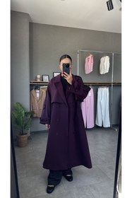 Resim YOUR NAME Oversize Premium Uzun Kadın Trençkot 