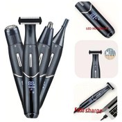 Resim Honeybeeshop Usb Şarjlı Siyah Burun Kulak Tüy Makinesi 150mah Taşınabilir Elektrikli Trimmer Hızlı Şarj 