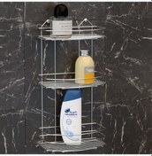Resim Teknotel Üç Katlı Banyo Duş Rafı Krom Bk009 Krom 