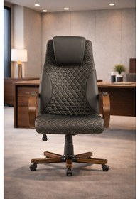 Resim Monarch Premium Yönetici Ofis Ve Büro Koltuğu Anatomik Tasarım Lüks Oturum Konforu Siyah 