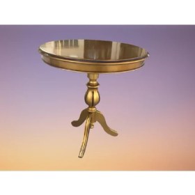 Resim Bengi Ticaret Fiskos Baba Ayak Model Parlak Ihlamur Ağacı Ayak Parlak Gold Mdf Tabla Kutuda Sevk El Yapım 