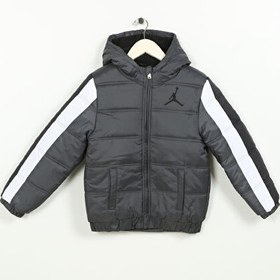 Resim Nike Çocuk Gri Mont 959059-F99 JORDAN NYLON PUFFER 
