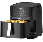 Resim Yui M25 Maxifry Pro 5.5 Lt. Smart Dokunmatik Airfryer Sıcak Hava Fritöz Beyaz 