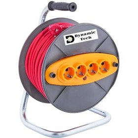 Resim 40 Metre 3x2.5 Makaralı Seyyar Uzatma Kablosu 4 Prizli Dörtlü 