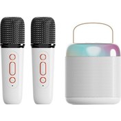 Resim Butu Y2 Bluetooth Hoparlör + 2 Kablosuz Mikrofonlu 