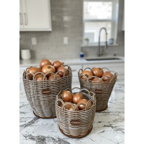 Resim Raddan Core Raddancore Üçlü Soğanlık Seti/soğan Sepeti 