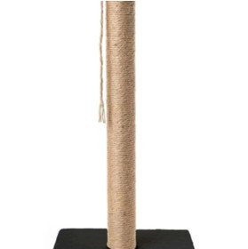 Resim AyrStore Beylini Çubuk Kedi Tırmalama Tahtası Peluş Kumaş Silinebilir Demonte 40 cm Siyah Renk 