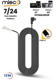 Resim Mieco A7 ve A11 Uyumlu Park Modu Type - C Akü Bağlantı Kablosu Hardware Kit 