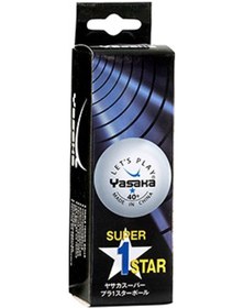Resim Yasaka Masa Tenis Topu 3 Lü Beyaz 1 Yıldız -40+-441203 