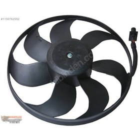 Resim Volkswagen Golf 4 Bora Audi A3 TT Seat Leon Toledo 2 98 Sonrası Fan Motoru Davlumbazsız 345Mm 3 Fiş 7 Kanat 